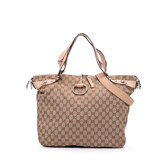 Gucci Handbags - Pre-Loved Gucci Large GG Canvas Icon Bit Satchel